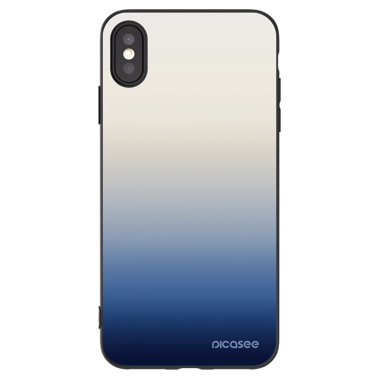 Picasee Apple iPhone XS Max Hülle - Schwarzes Silikon - Gravity Fade