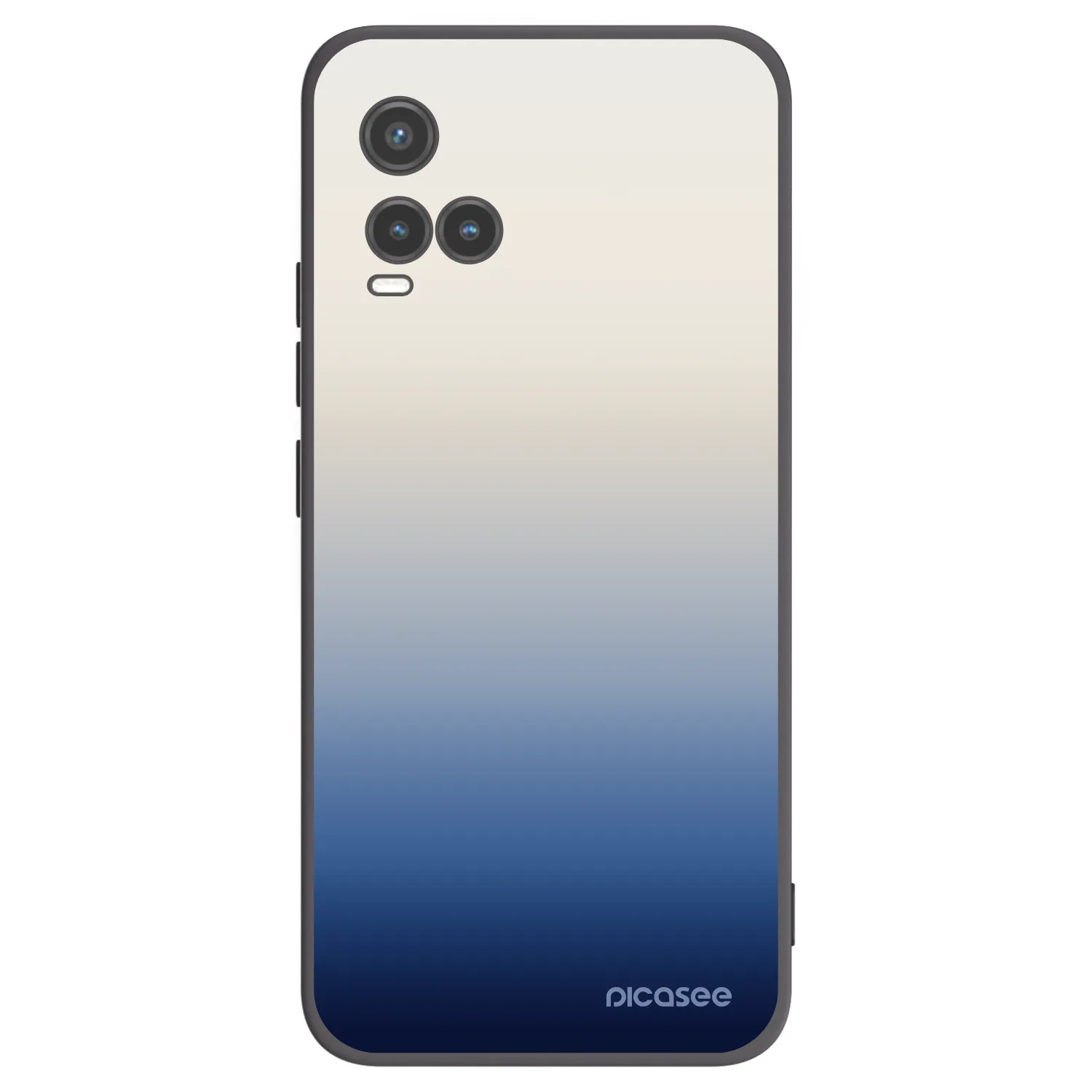 Picasee Vivo Y33s Hülle - Schwarzes Silikon - Gravity Fade