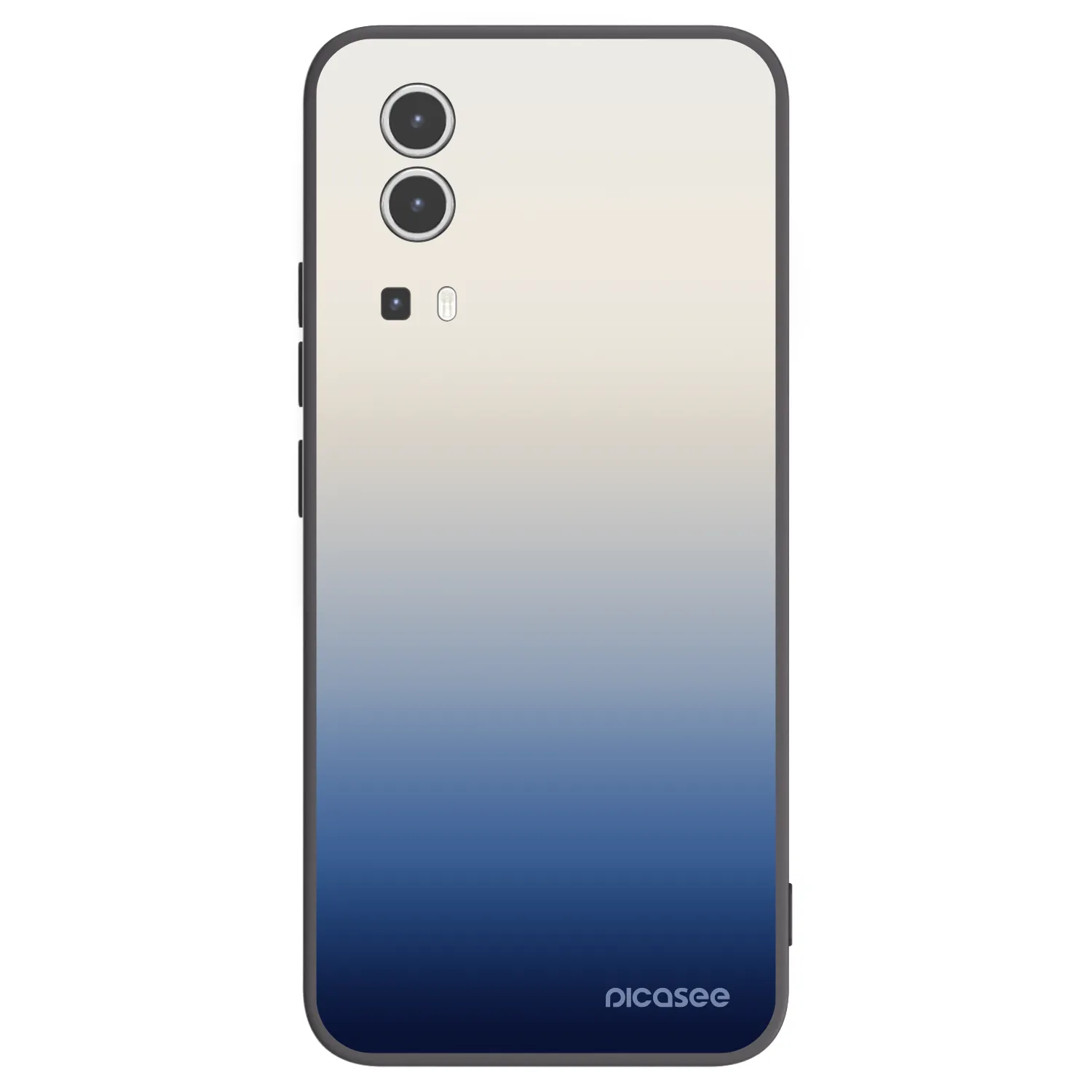 Picasee Vivo Y72 5G Hülle - Schwarzes Silikon - Gravity Fade