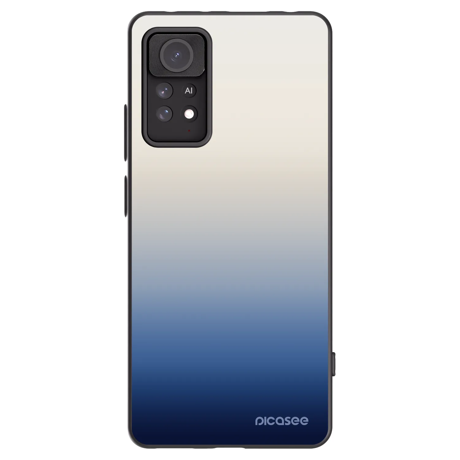 Picasee Xiaomi Redmi Note 11 Pro Hülle - Schwarzes Silikon - Gravity Fade