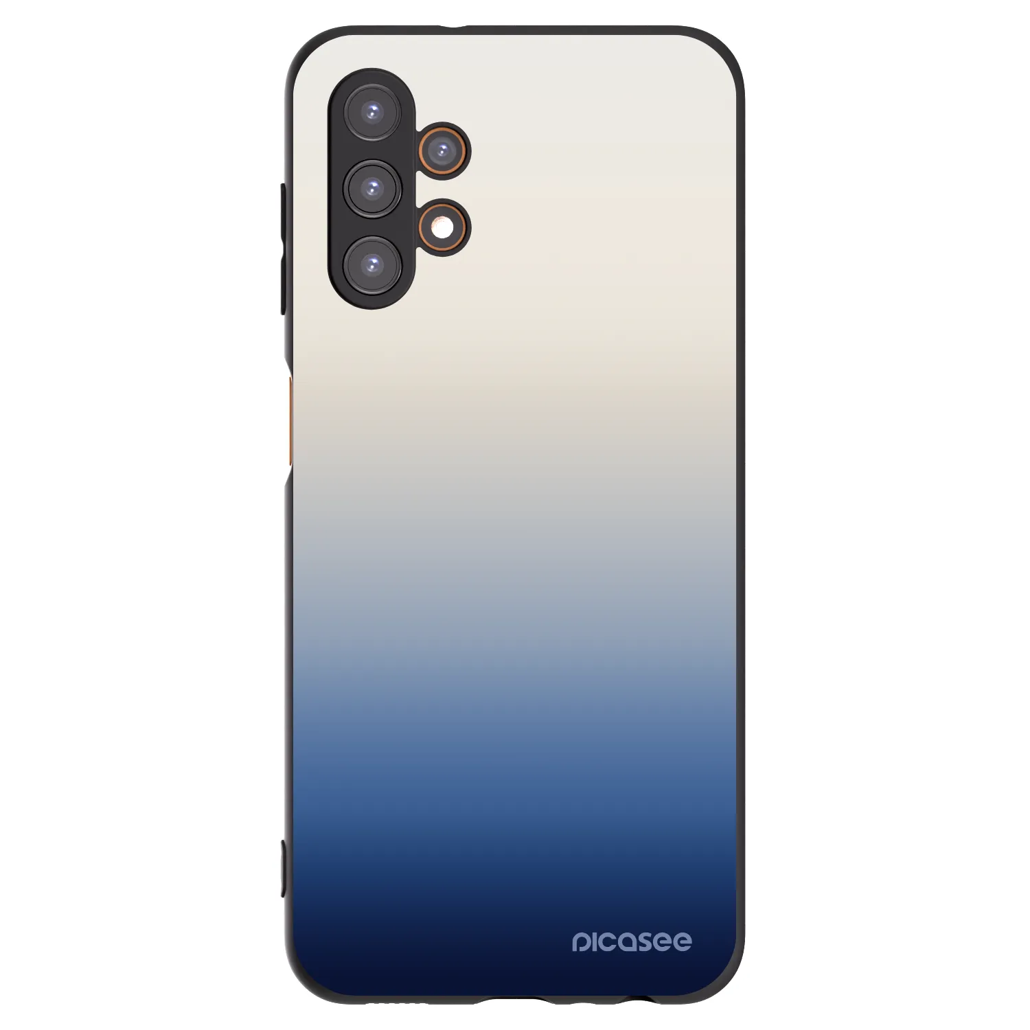Picasee Samsung Galaxy A13 4G A135 Hülle - Schwarzes Silikon - Gravity Fade