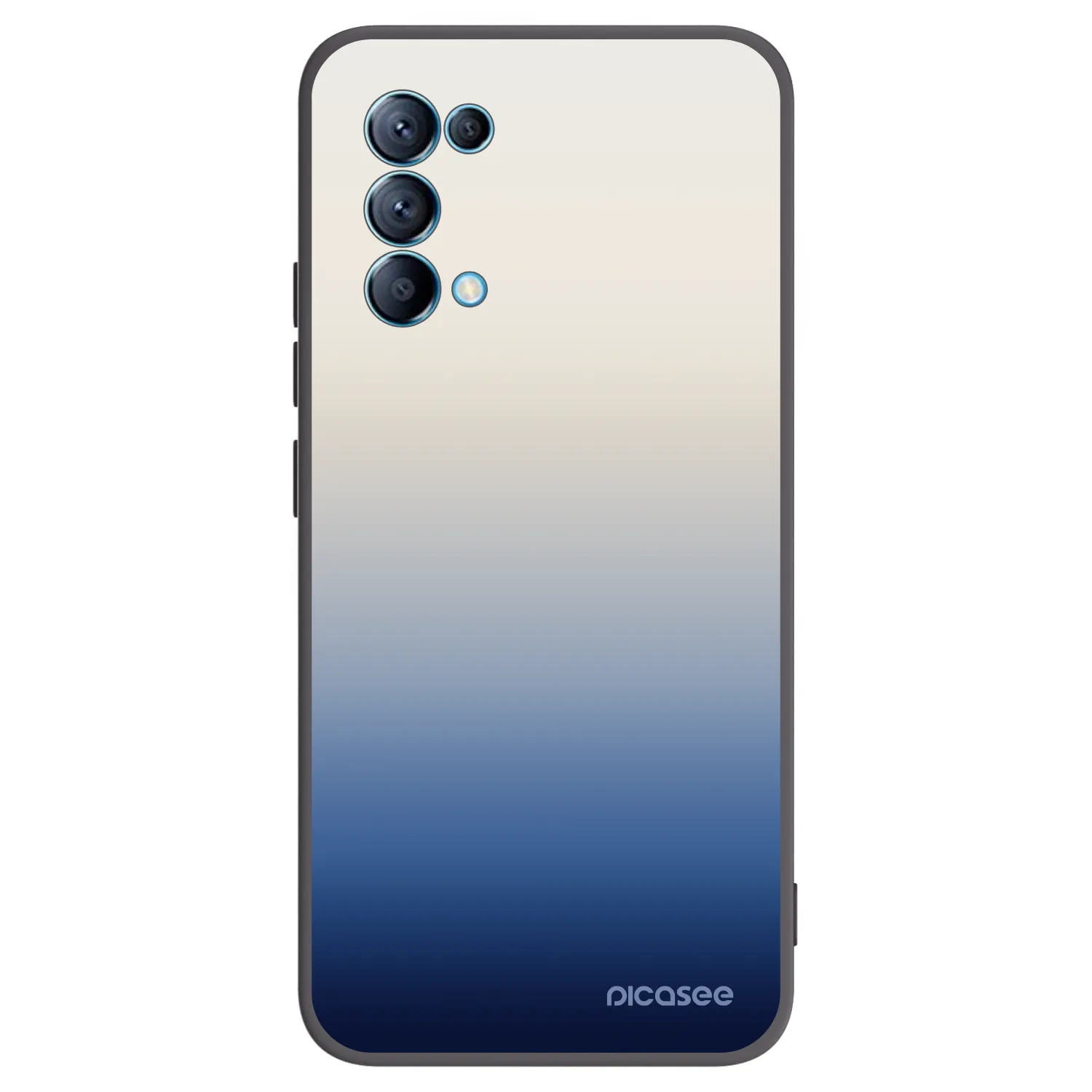 Picasee OPPO Reno 5 5G Hülle - Schwarzes Silikon - Gravity Fade