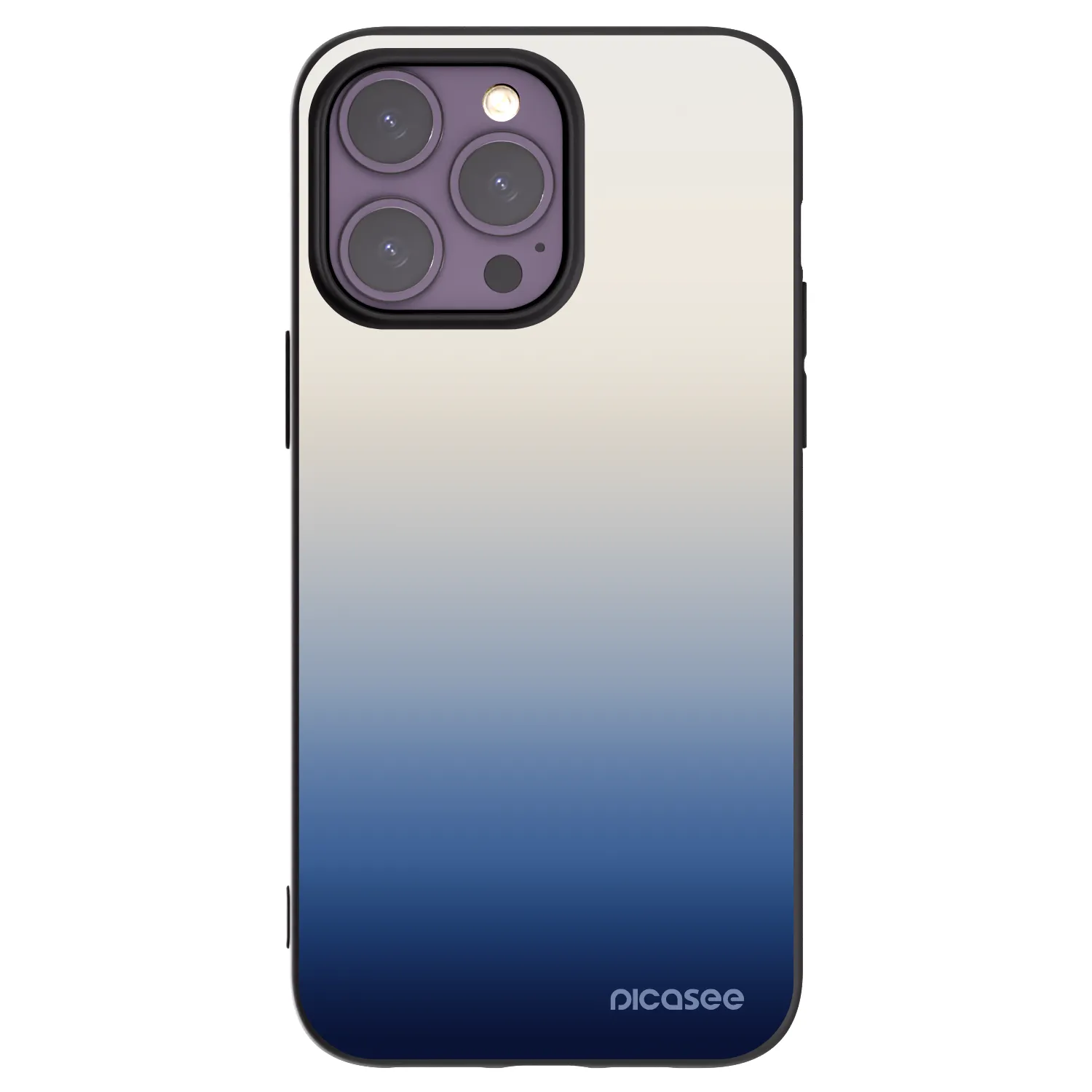 Picasee Apple iPhone 14 Pro Max Hülle - Schwarzes Silikon - Gravity Fade