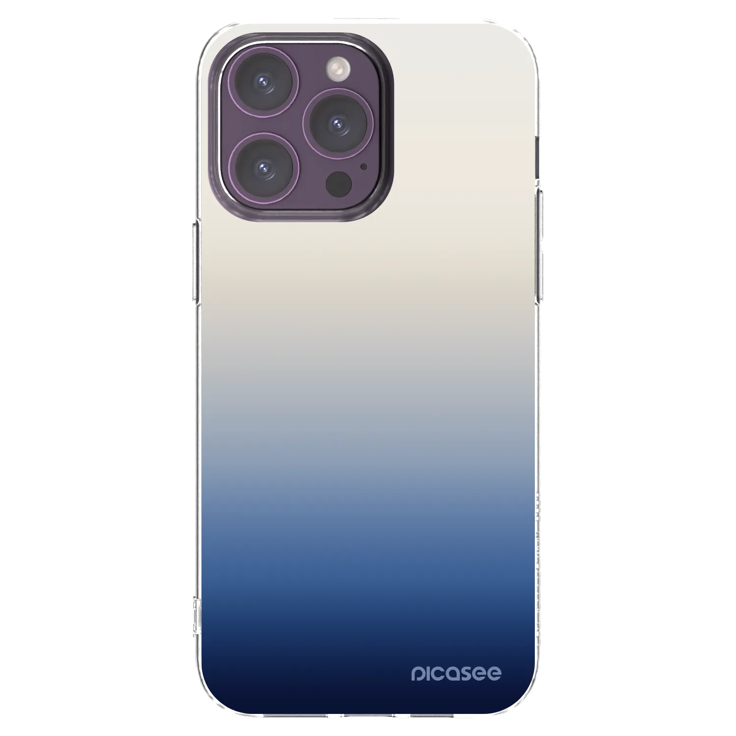 Picasee Apple iPhone 14 Pro Max Hülle - Transparentes Silikon - Gravity Fade