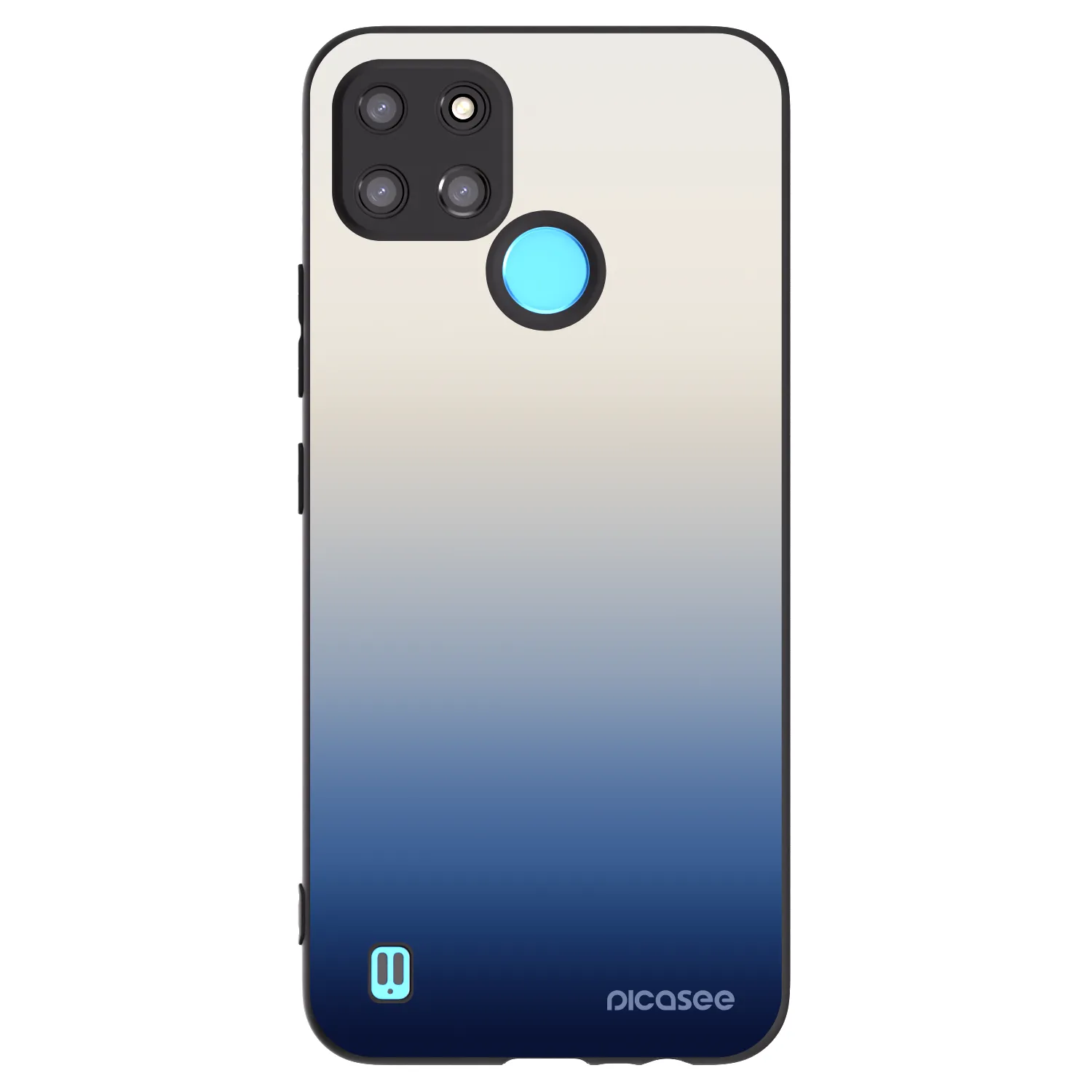 Picasee Realme C21Y Hülle - Schwarzes Silikon - Gravity Fade