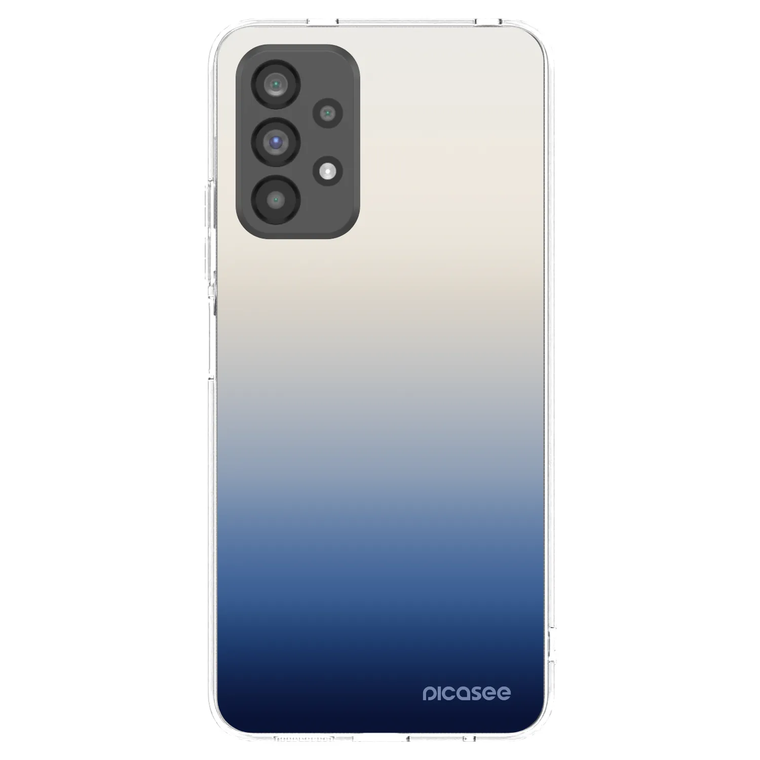 Picasee Samsung Galaxy A73 5G Hülle - Transparentes Silikon - Gravity Fade