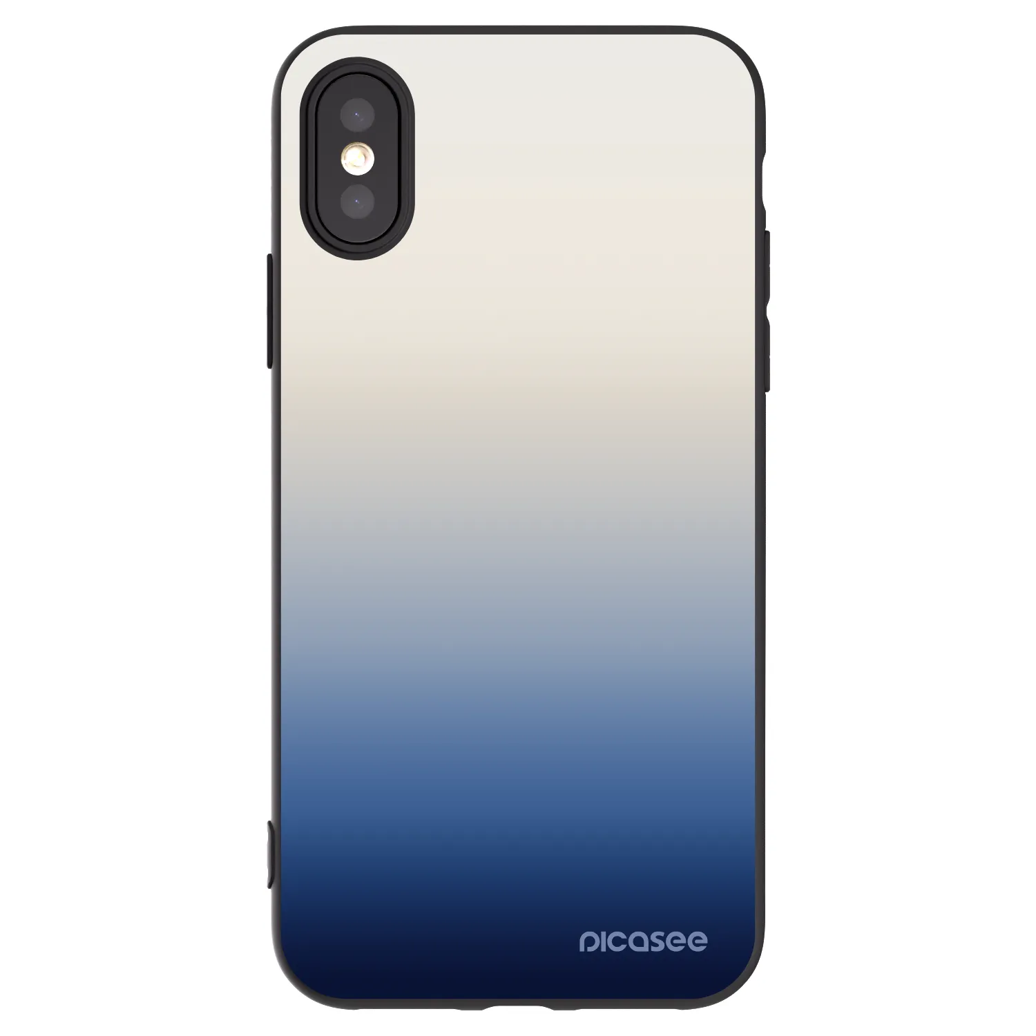 Picasee Apple iPhone X/XS Hülle - Schwarzes Silikon - Gravity Fade