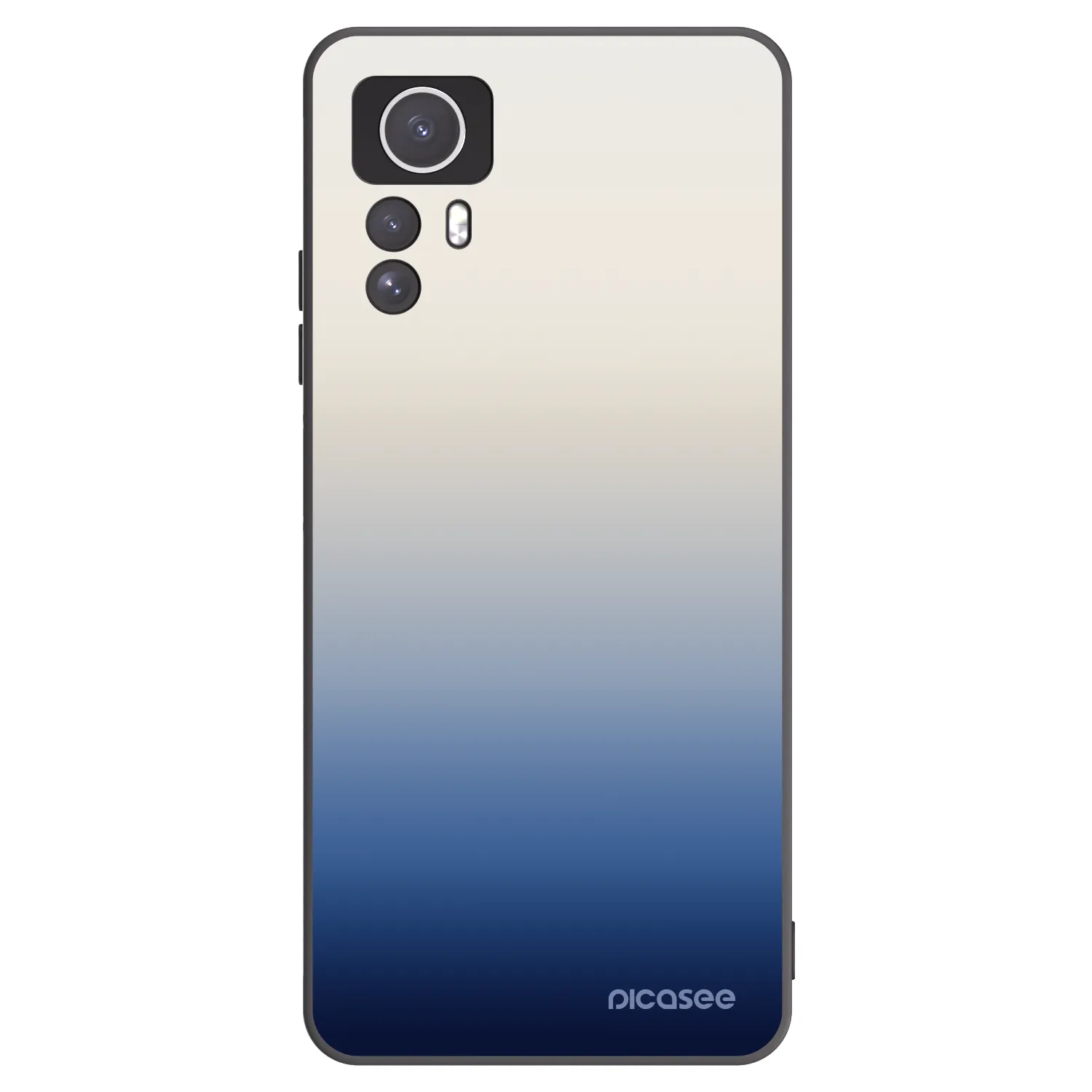 Picasee Xiaomi Redmi Note 12S Hülle - Schwarzes Silikon - Gravity Fade