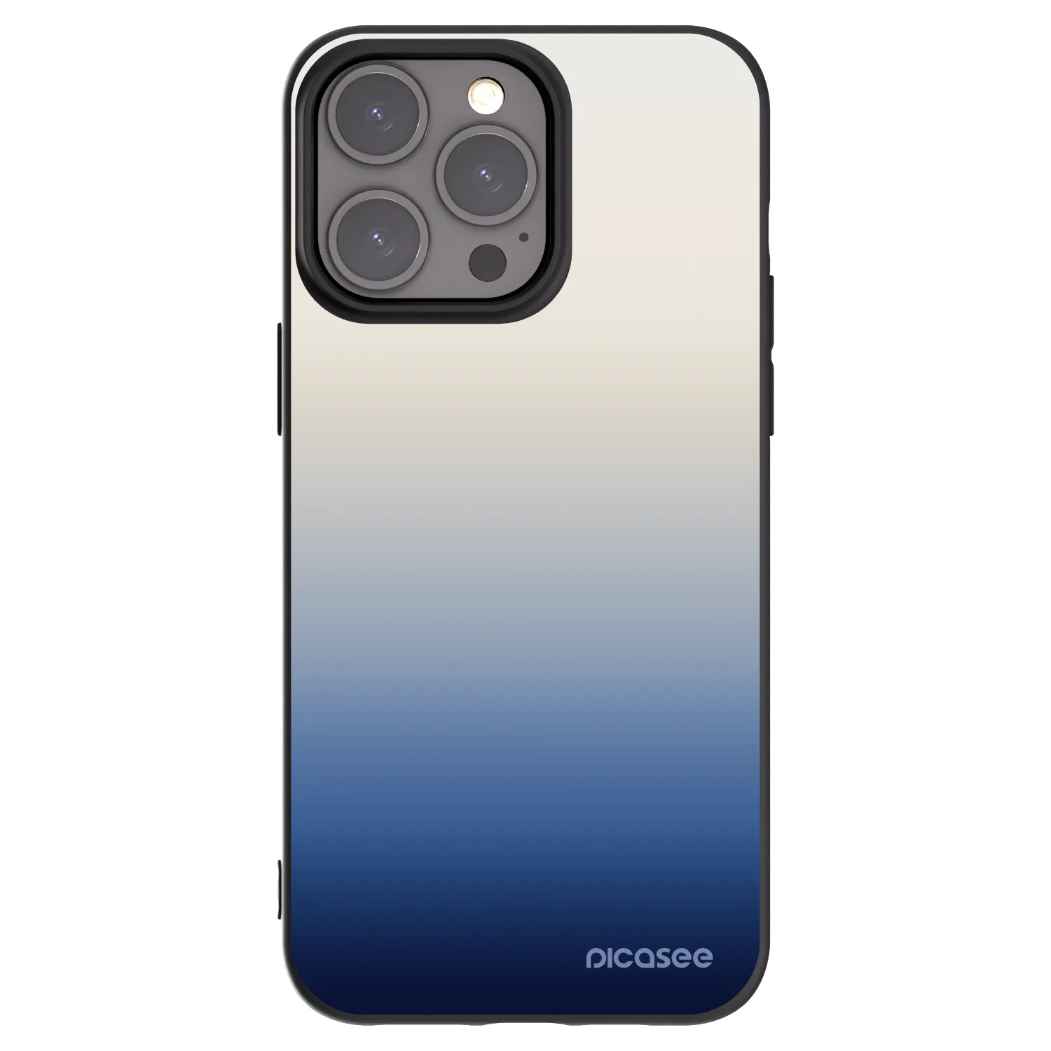 Picasee Apple iPhone 15 Pro Max Hülle - Schwarzes Silikon - Gravity Fade