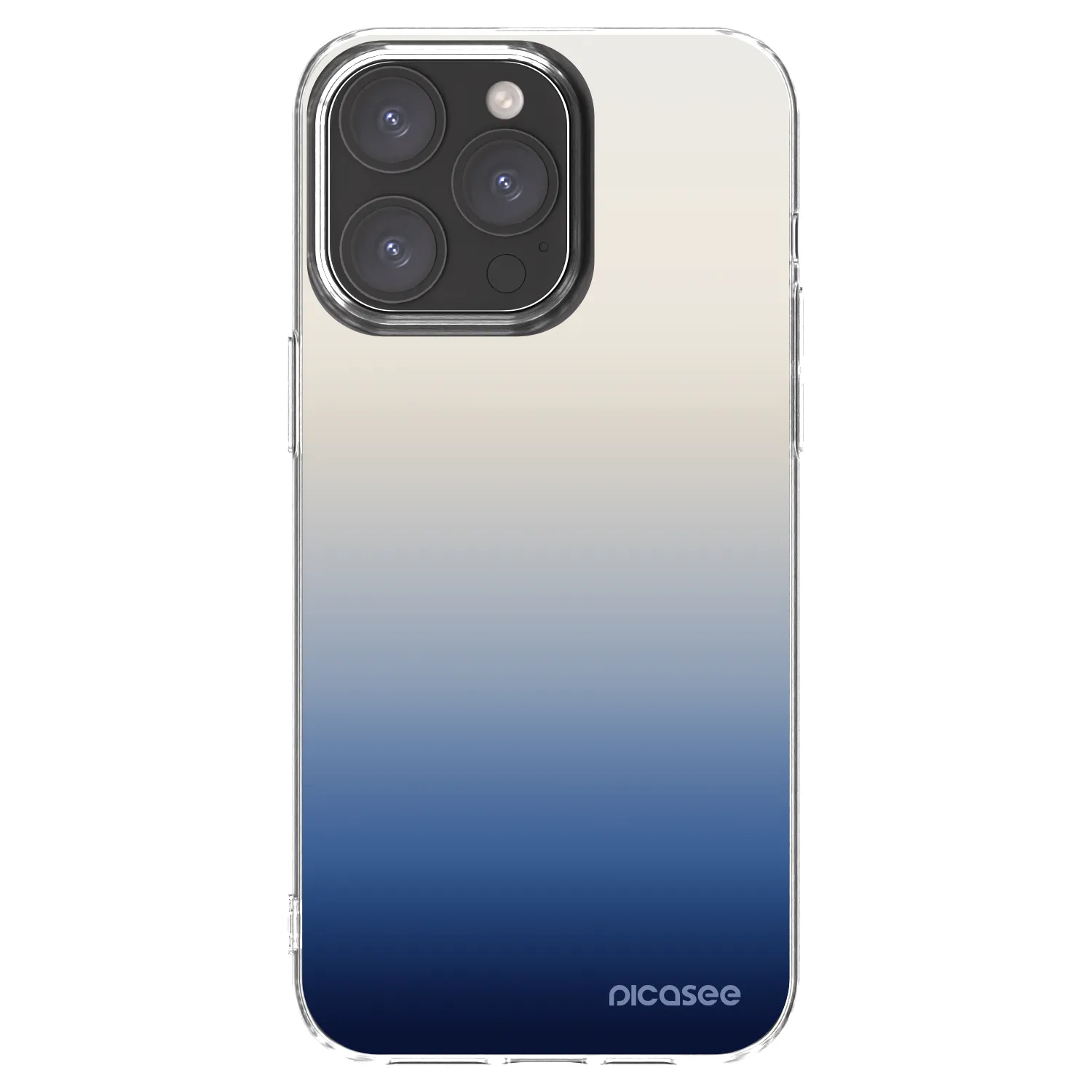 Picasee Apple iPhone 15 Pro Max Hülle - Transparentes Silikon - Gravity Fade