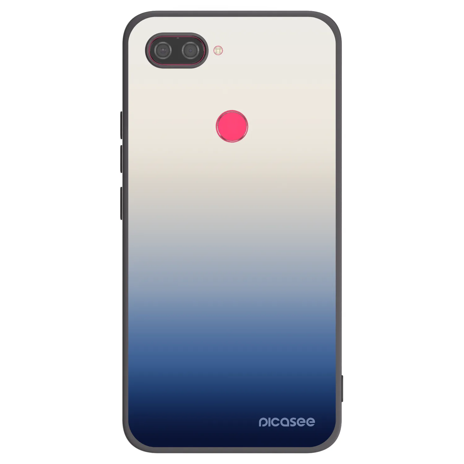Picasee Xiaomi Mi 8 Lite Hülle - Schwarzes Silikon - Gravity Fade