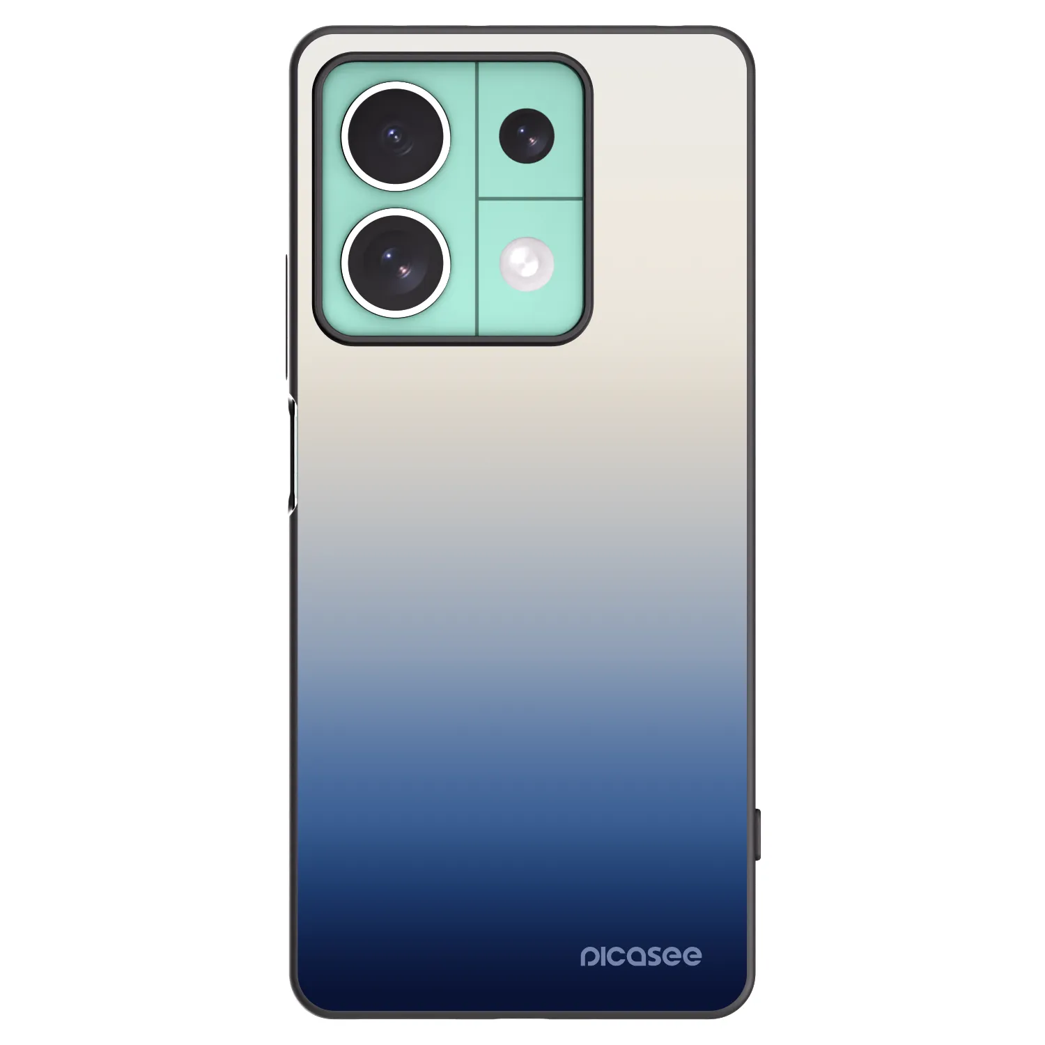 Picasee Xiaomi Redmi Note 13 5G Hülle - Schwarzes Silikon - Gravity Fade