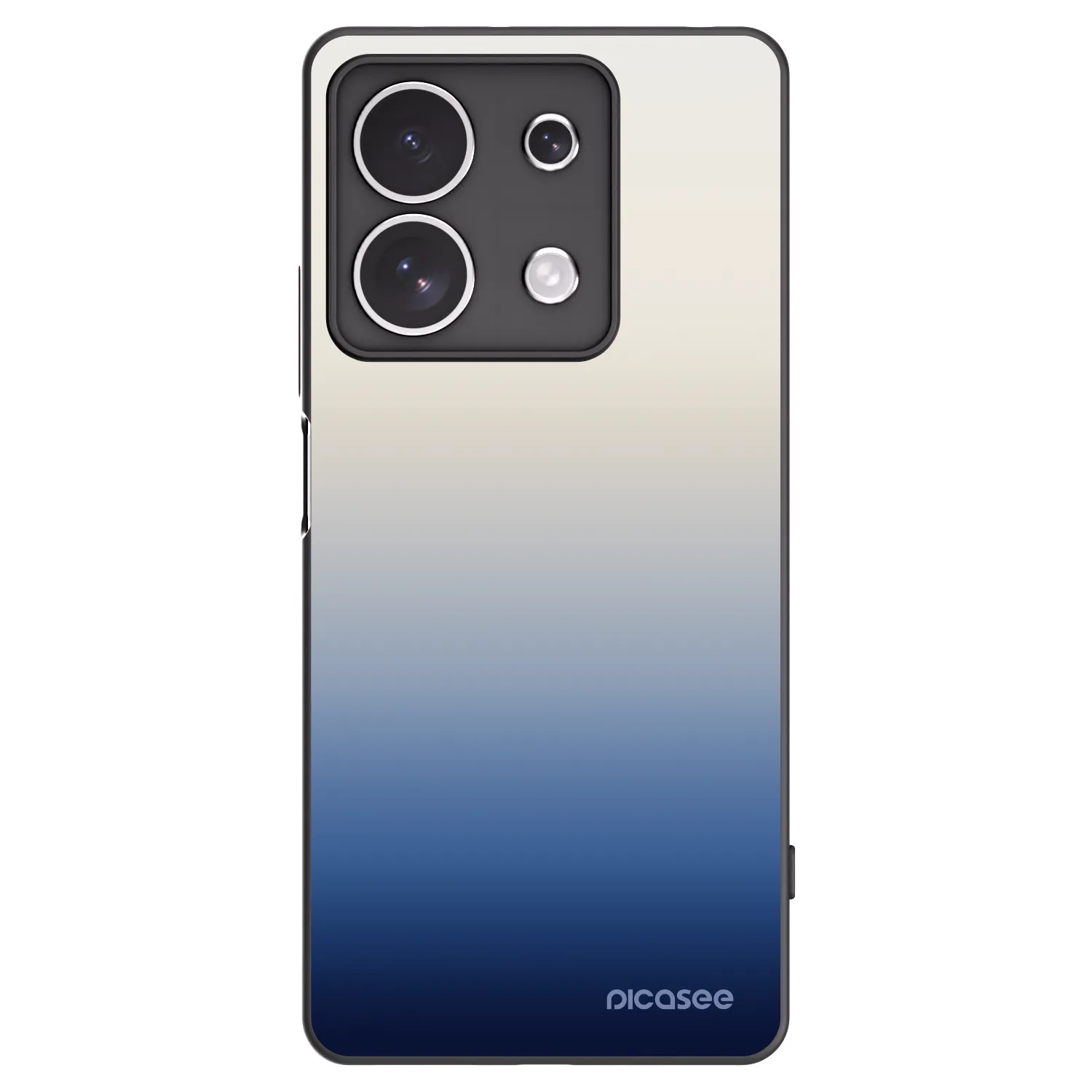 Picasee Xiaomi Redmi Note 13 4G Hülle - Schwarzes Silikon - Gravity Fade
