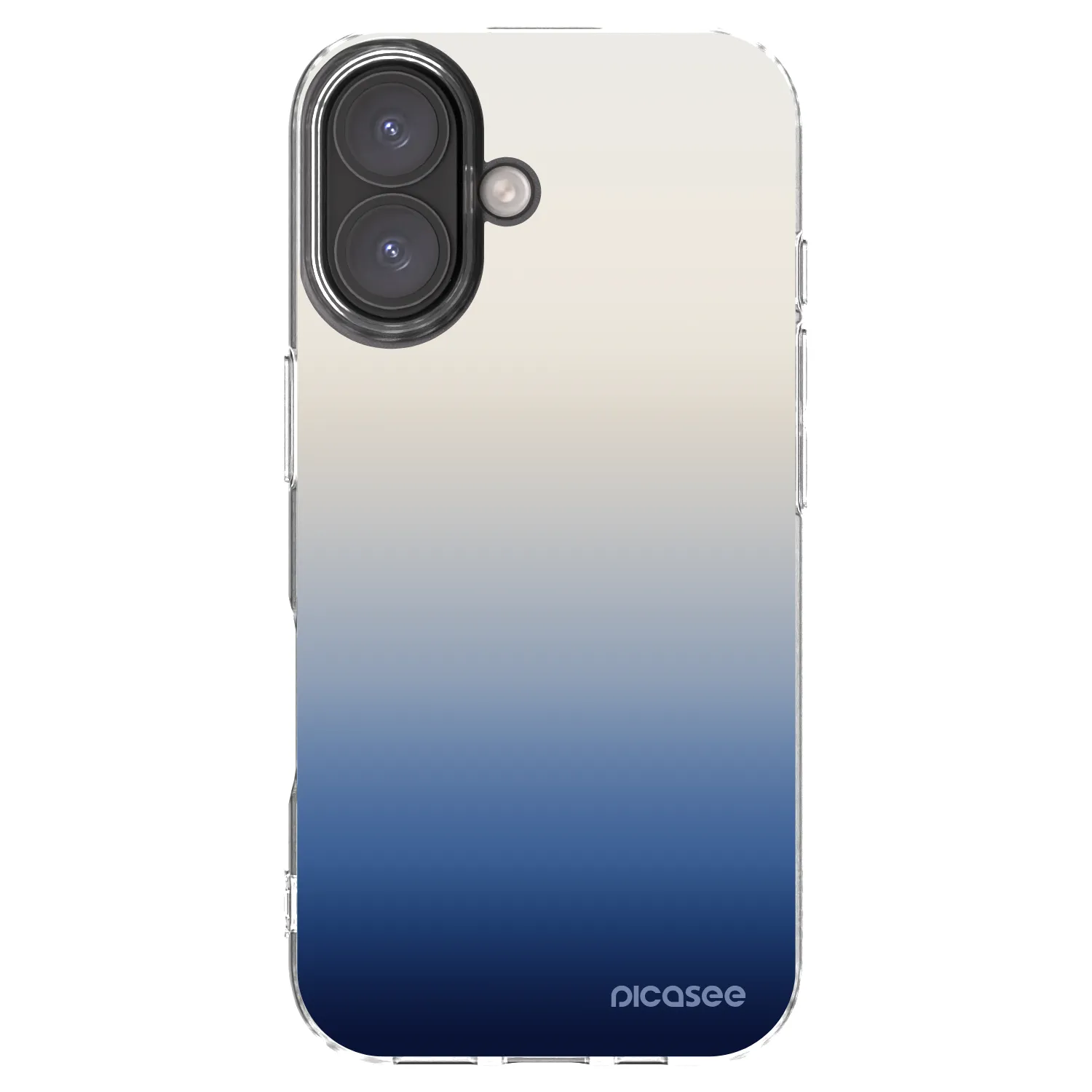 Picasee Apple iPhone 16 Hülle - Transparentes Silikon - Gravity Fade