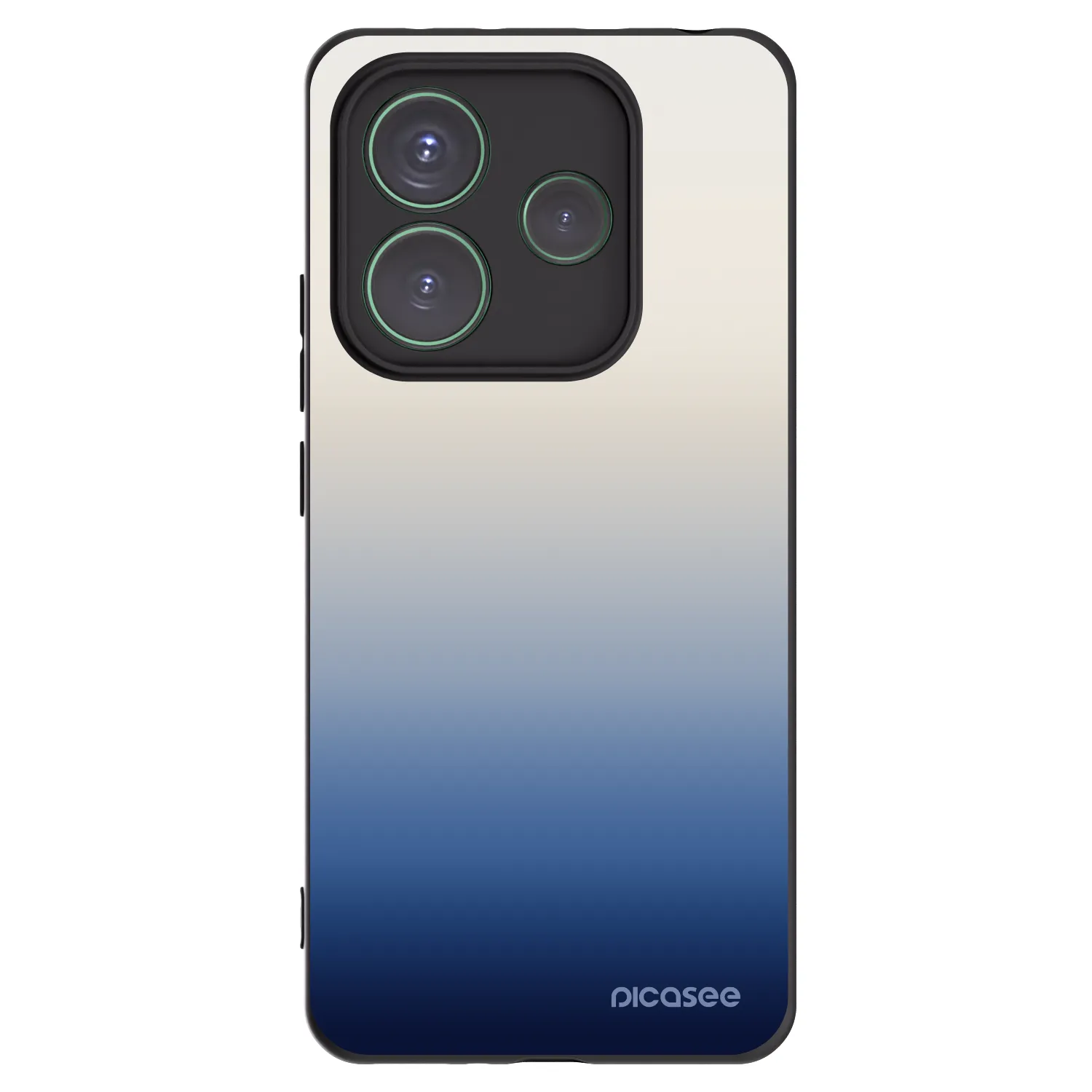 Picasee Xiaomi Redmi Note 14 5G Hülle - Schwarzes Silikon - Gravity Fade