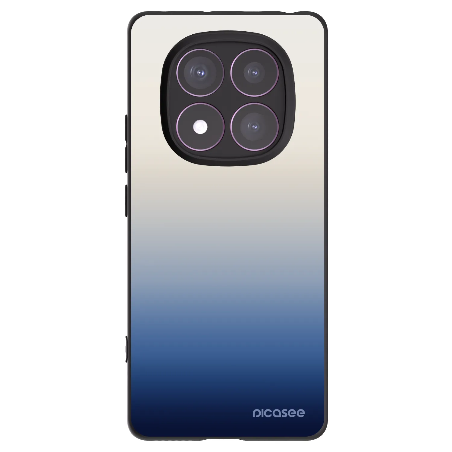 Picasee Xiaomi Redmi Note 14 Pro 4G Hülle - Schwarzes Silikon - Gravity Fade