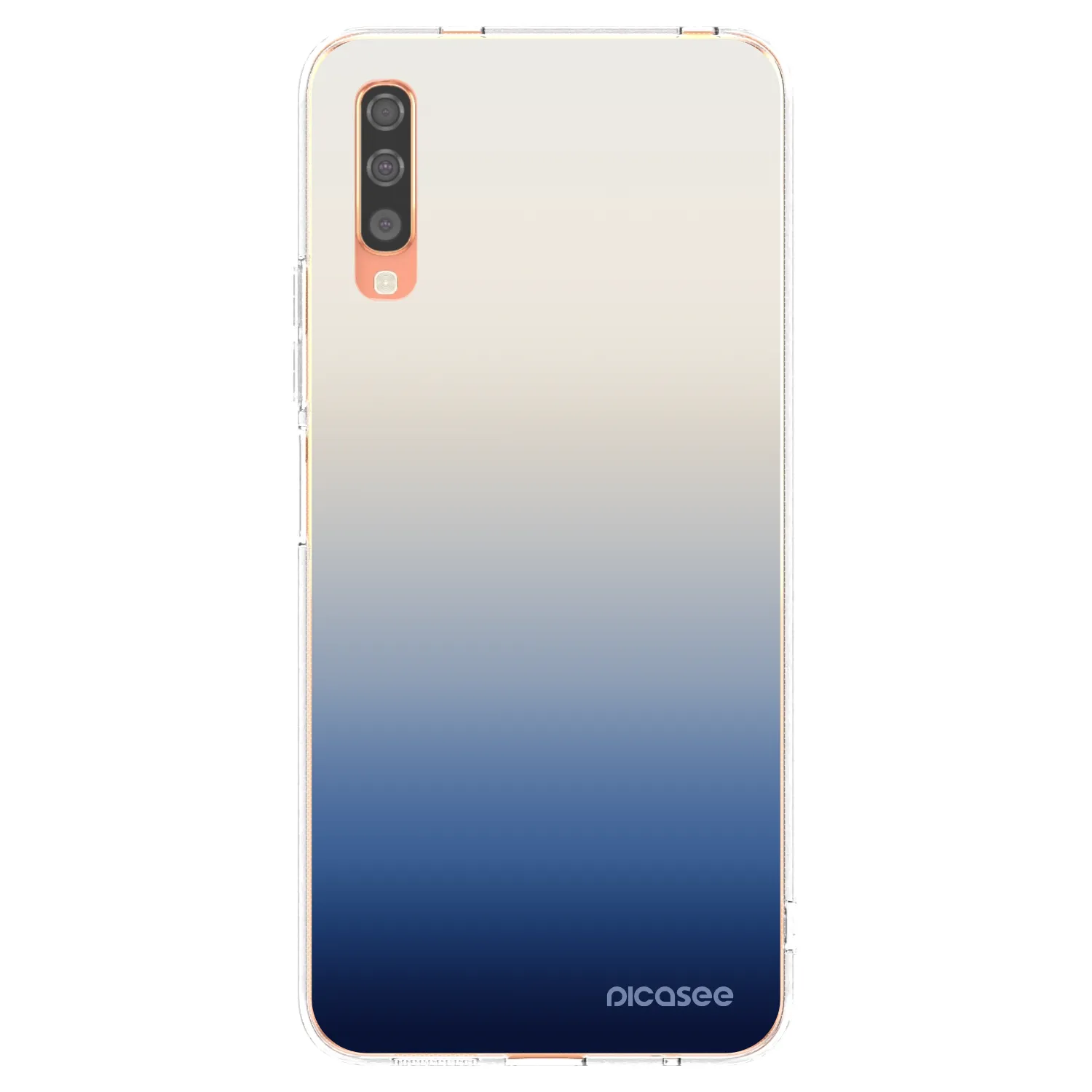 Picasee Samsung Galaxy A70 A705F Hülle - Transparentes Silikon - Gravity Fade