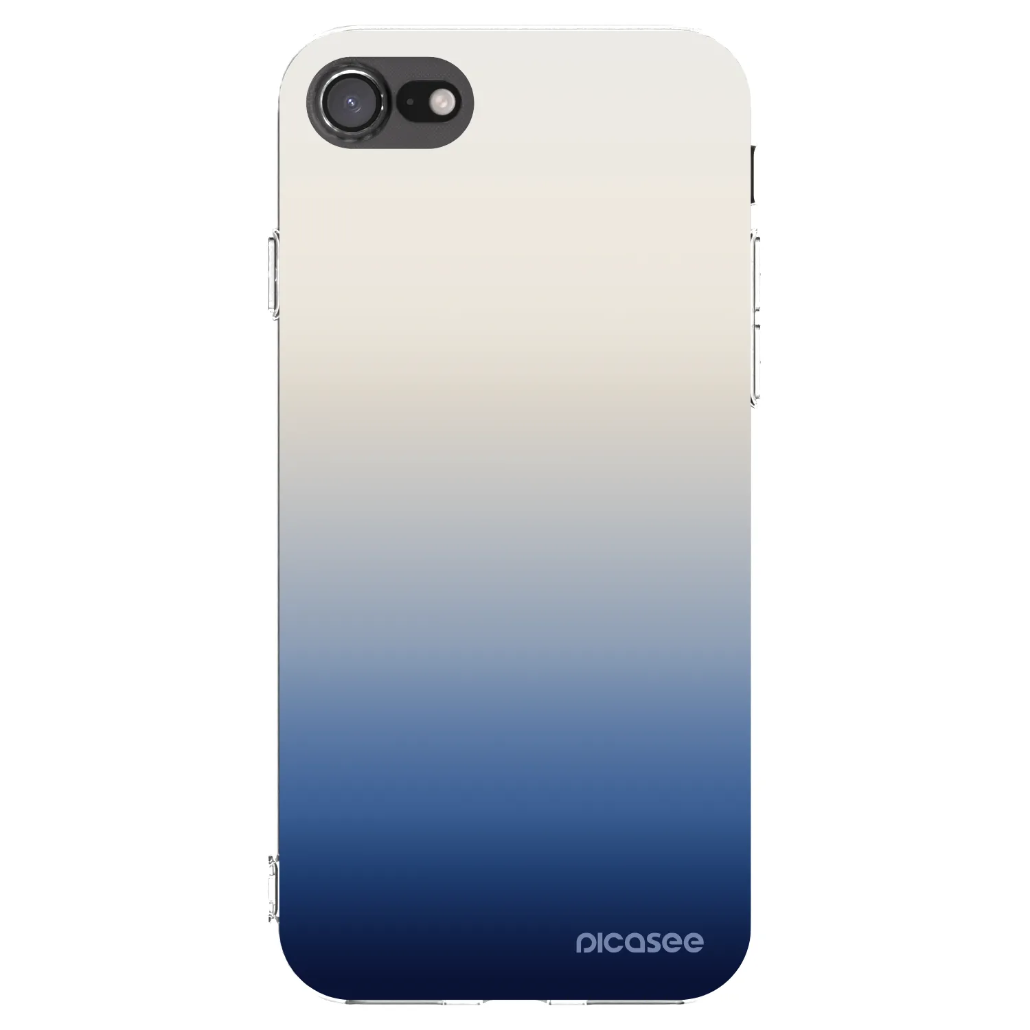 Picasee Apple iPhone 8 Hülle - Transparentes Silikon - Gravity Fade