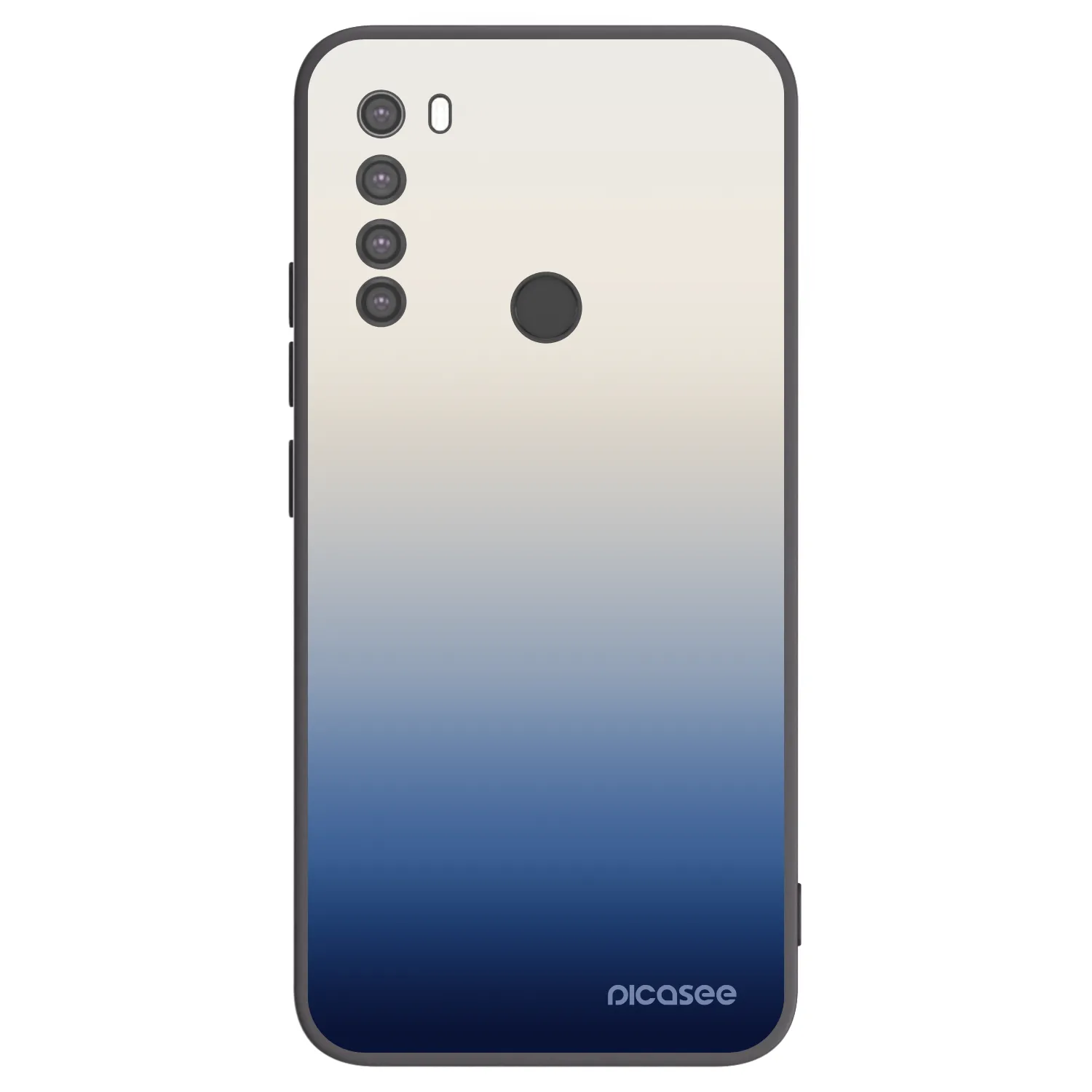 Picasee Xiaomi Redmi Note 8 Hülle - Schwarzes Silikon - Gravity Fade