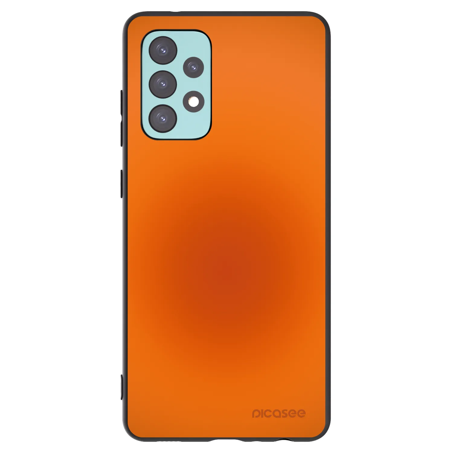 Picasee Samsung Galaxy A72 A725F Hülle - Schwarzes Silikon - Heat Core