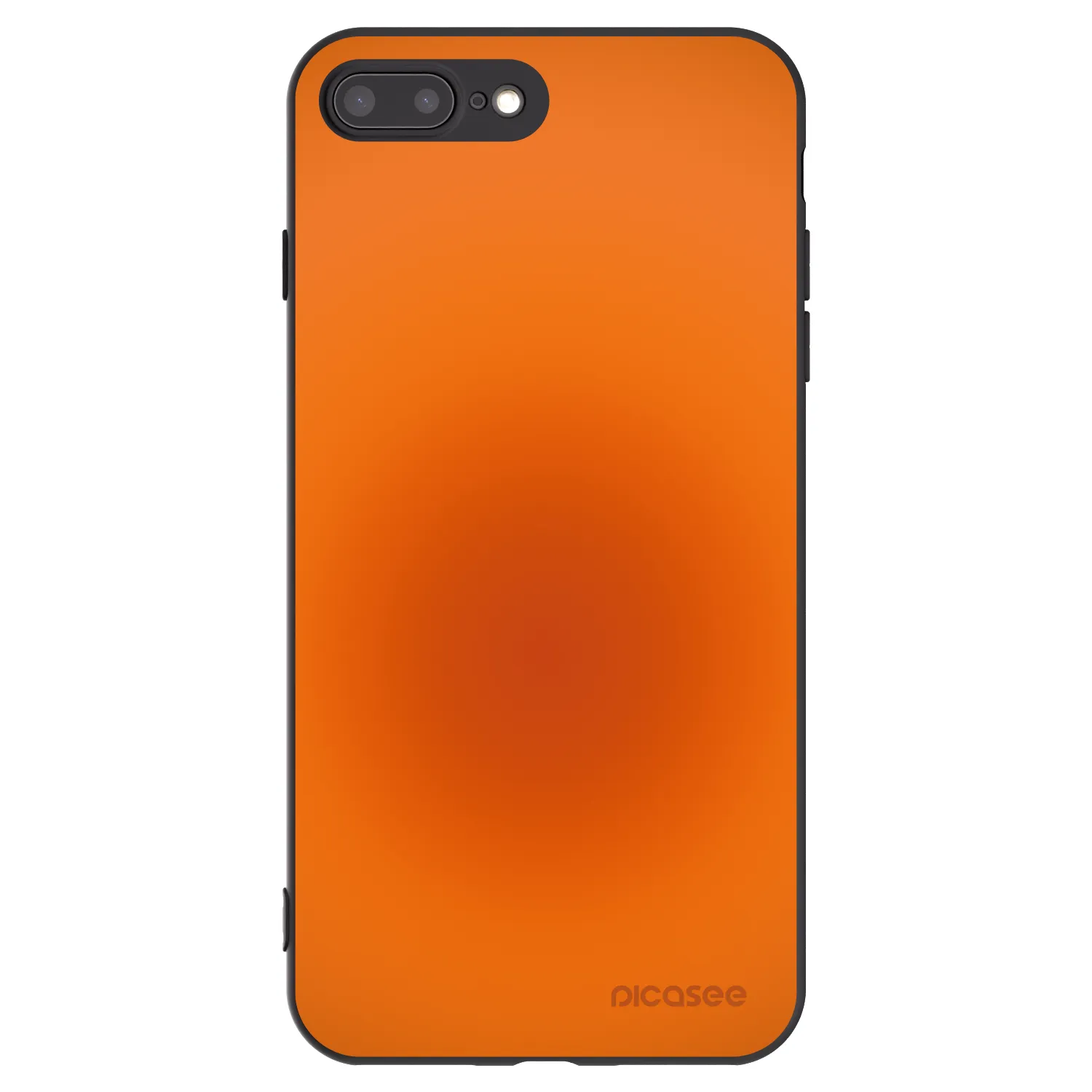 Picasee Apple iPhone 7 Plus Hülle - Schwarzes Silikon - Heat Core