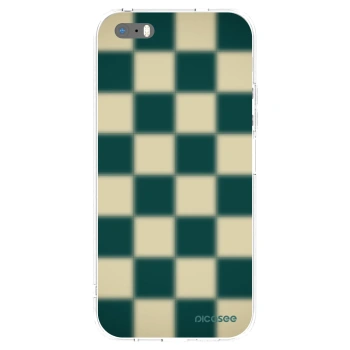Picasee Apple iPhone 5/5S/SE Hülle - Transparentes Silikon - Shadow Chess