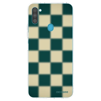 Picasee Samsung Galaxy M11 Hülle - Transparentes Silikon - Shadow Chess