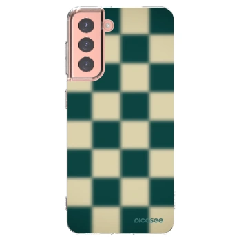 Picasee Samsung Galaxy S21 5G G991B Hülle - Transparentes Silikon - Shadow Chess