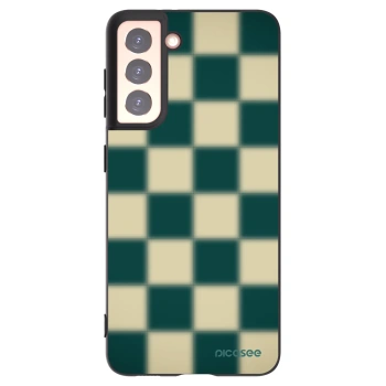 Picasee Samsung Galaxy S21 5G G991B Hülle - Schwarzes Silikon - Shadow Chess