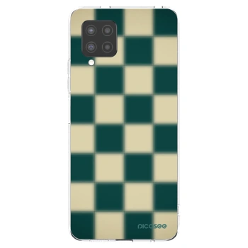 Picasee Samsung Galaxy A42 A426B Hülle - Transparentes Silikon - Shadow Chess