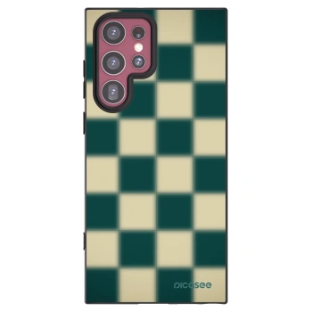 Picasee Samsung Galaxy S22 Ultra 5G Hülle - Schwarzes Silikon - Shadow Chess
