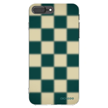 Picasee Apple iPhone 8 Plus Hülle - Transparentes Silikon - Shadow Chess