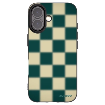 Picasee Apple iPhone 16 Hülle - Schwarzes Silikon - Shadow Chess