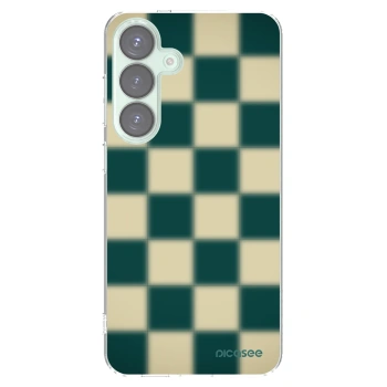 Picasee Samsung Galaxy S25+ 5G Hülle - Transparentes Silikon - Shadow Chess