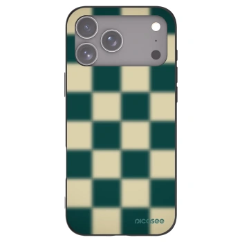 Picasee Apple iPhone 17 Pro Max Hülle - Schwarzes Silikon - Shadow Chess