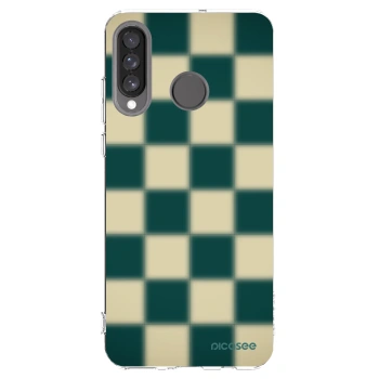 Picasee Huawei P30 Lite Hülle - Transparentes Silikon - Shadow Chess