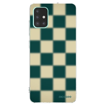 Picasee Samsung Galaxy A51 A515F Hülle - Transparentes Silikon - Shadow Chess