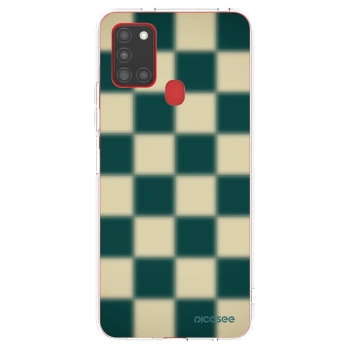 Picasee Samsung Galaxy A21s Hülle - Transparentes Silikon - Shadow Chess