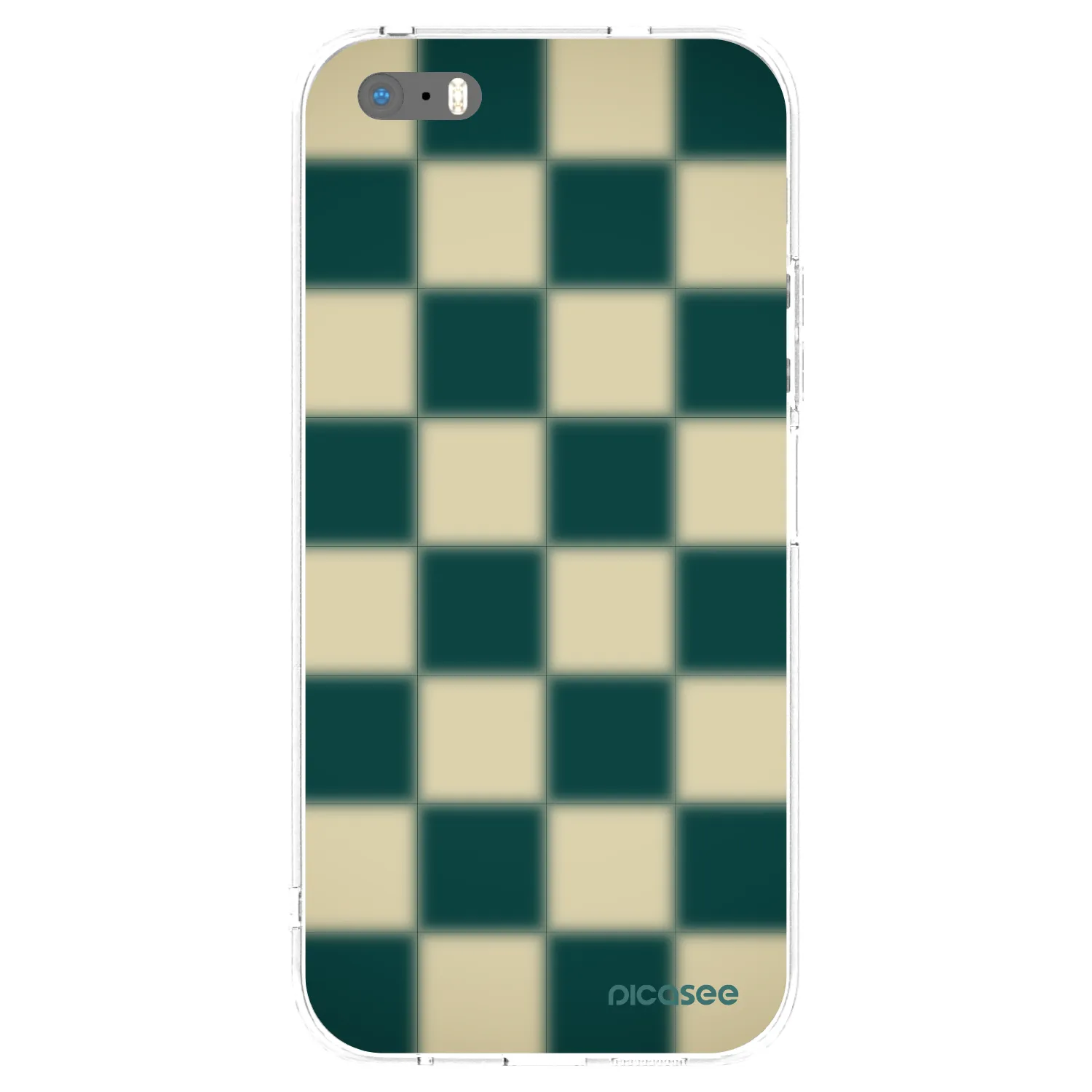Picasee Apple iPhone 5/5S/SE Hülle - Transparentes Silikon - Shadow Chess