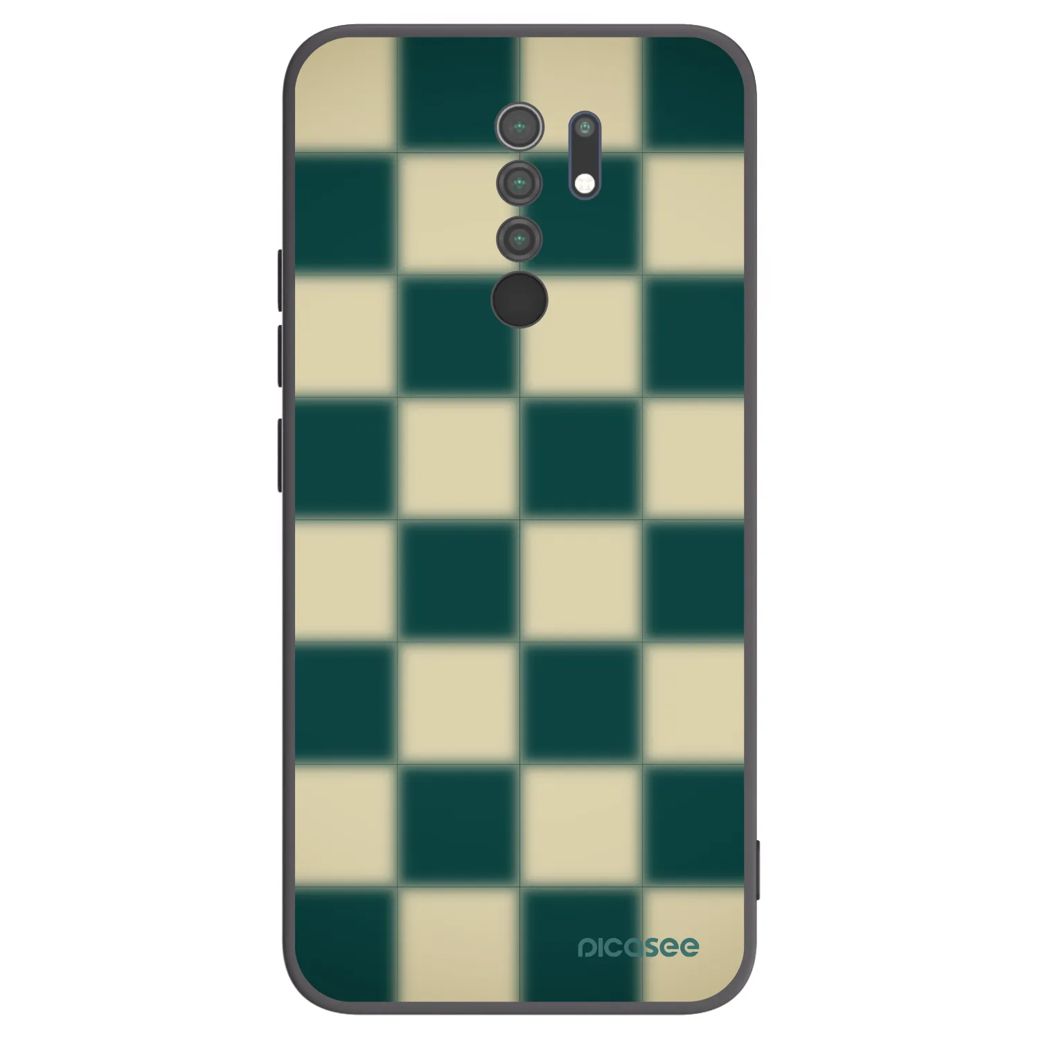 Picasee Xiaomi Redmi 9 Hülle - Schwarzes Silikon - Shadow Chess