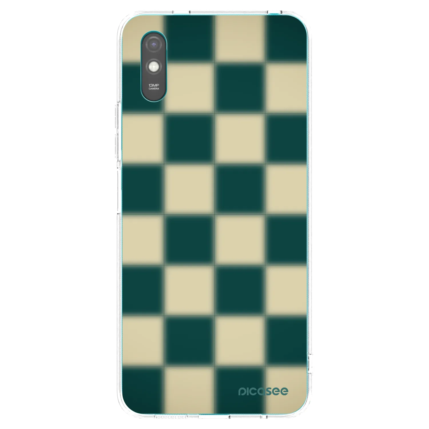 Picasee Xiaomi Redmi 9A Hülle - Transparentes Silikon - Shadow Chess