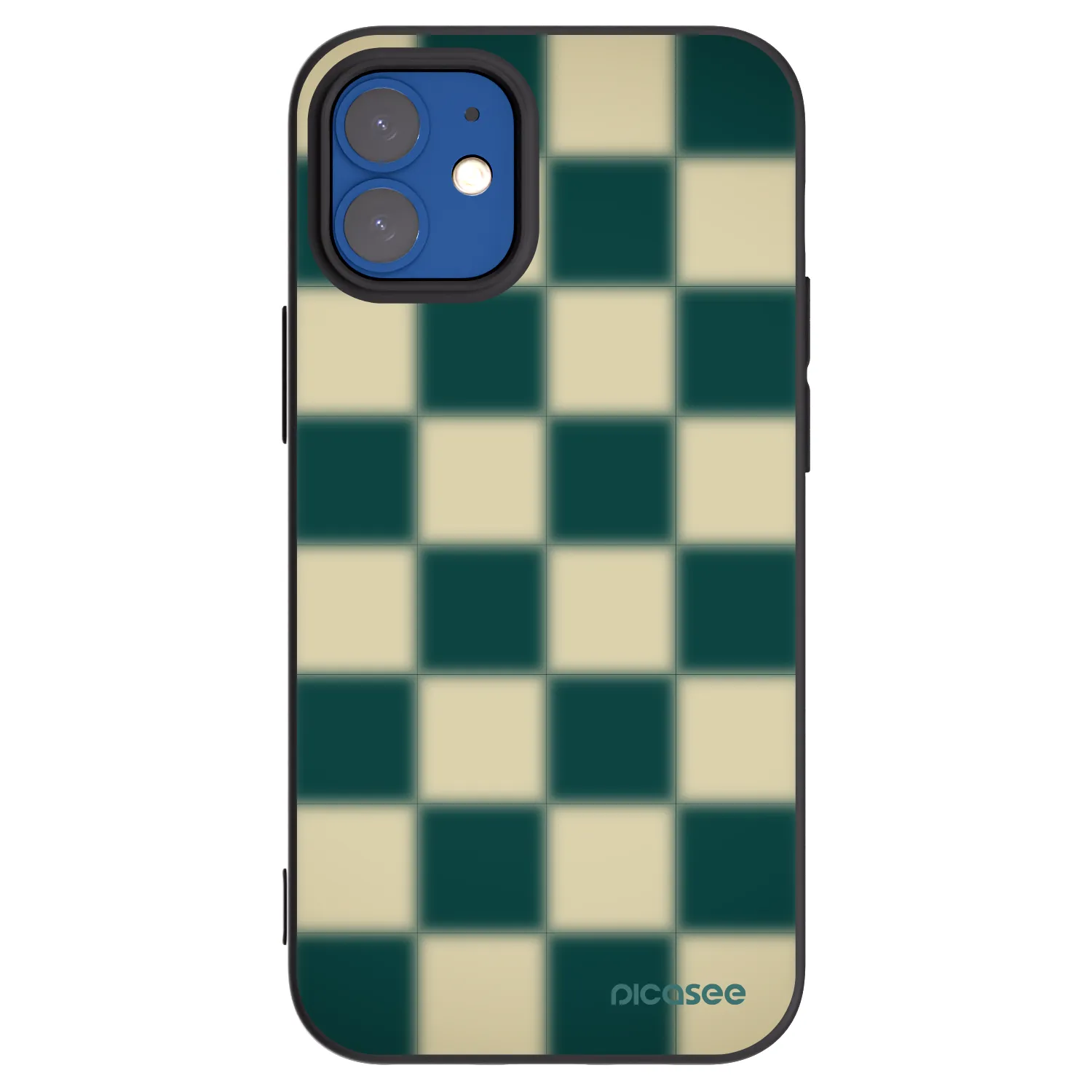 Picasee Apple iPhone 12 mini Hülle - Schwarzes Silikon - Shadow Chess
