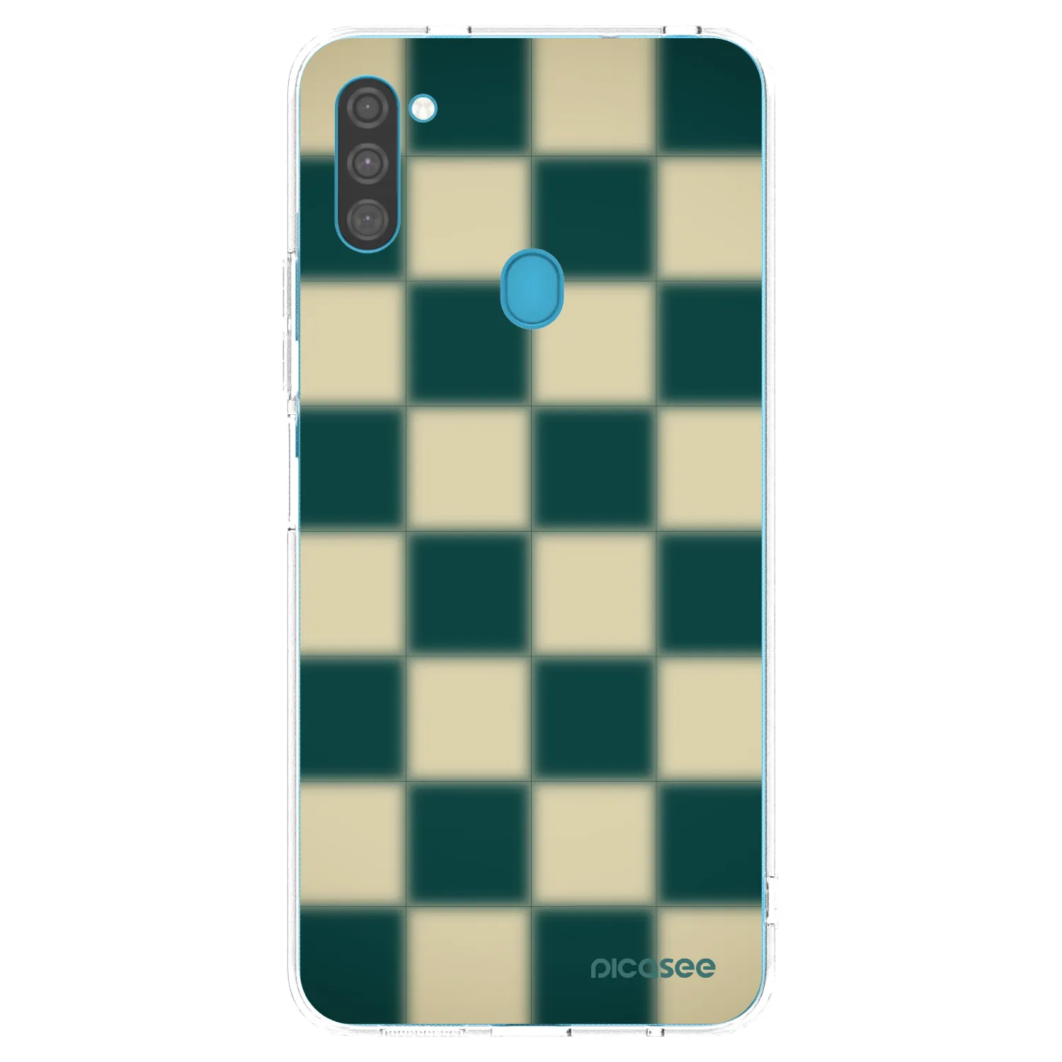 Picasee Samsung Galaxy M11 Hülle - Transparentes Silikon - Shadow Chess