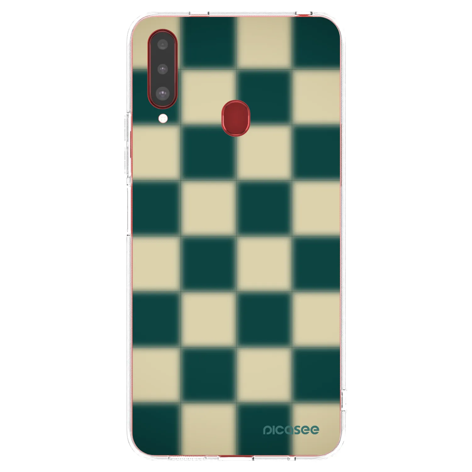 Picasee Samsung Galaxy A20s Hülle - Transparentes Silikon - Shadow Chess