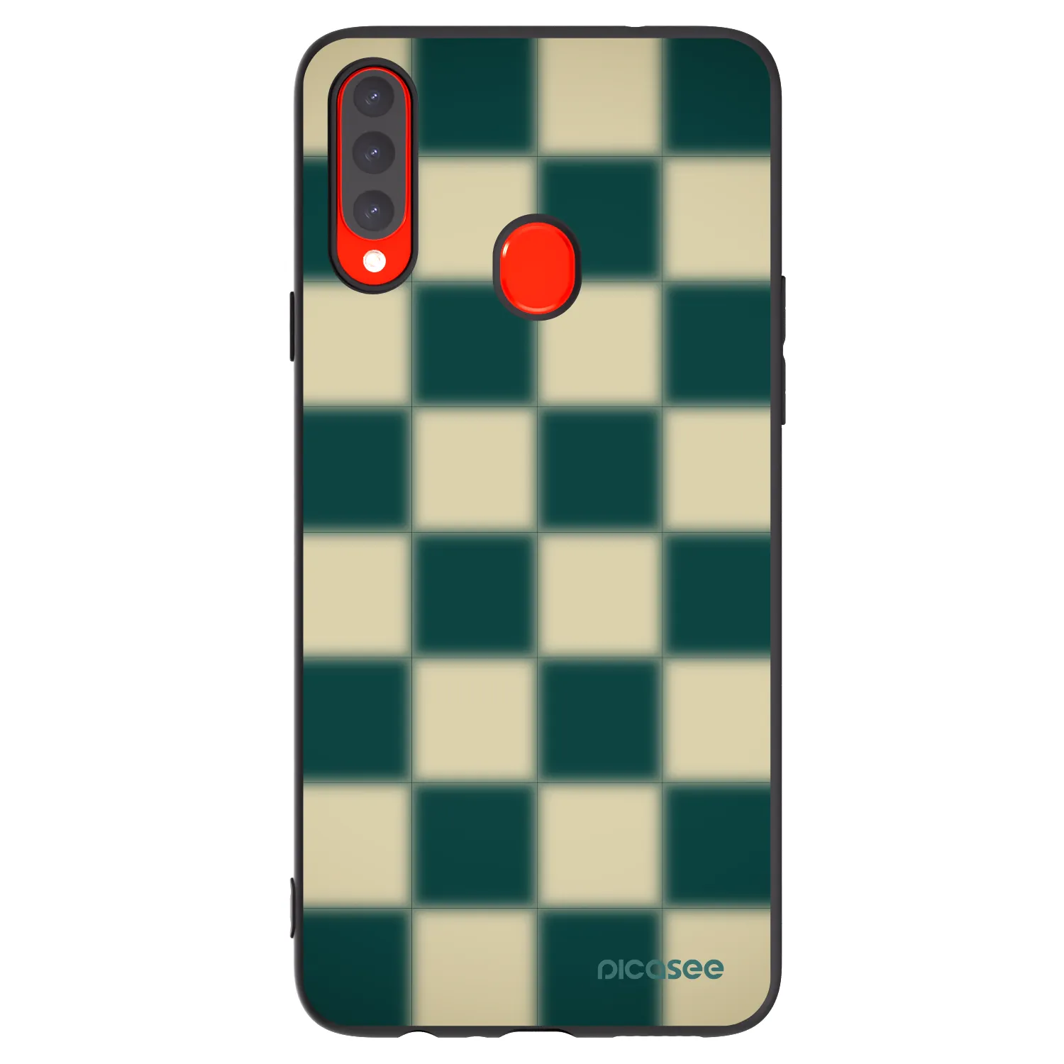 Picasee Samsung Galaxy A20s Hülle - Schwarzes Silikon - Shadow Chess
