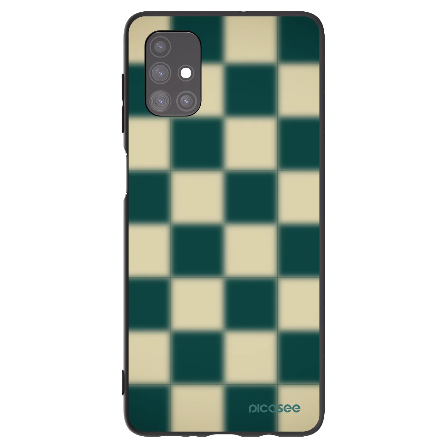 Picasee Samsung Galaxy M51 M515F Hülle - Schwarzes Silikon - Shadow Chess