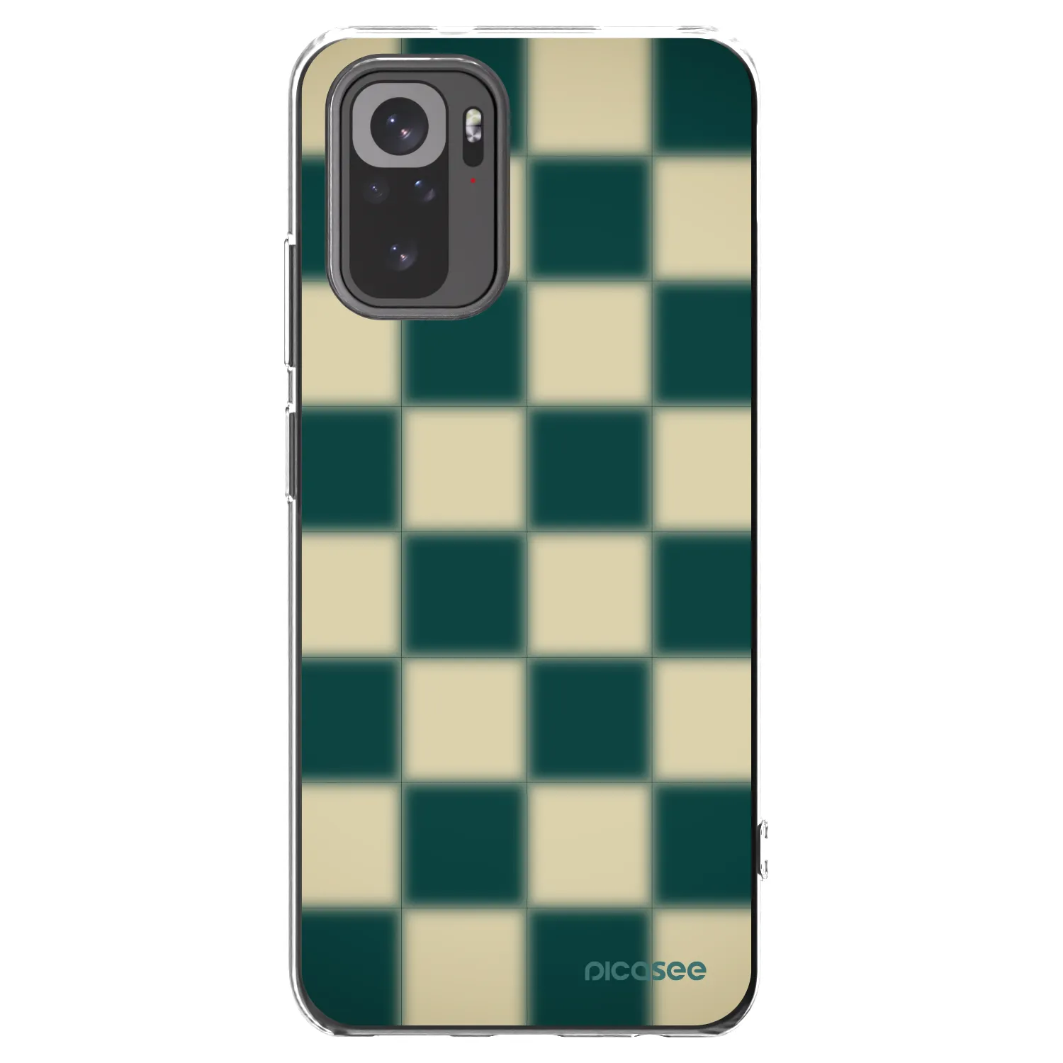 Picasee Xiaomi Redmi Note 10 Hülle - Transparentes Silikon - Shadow Chess