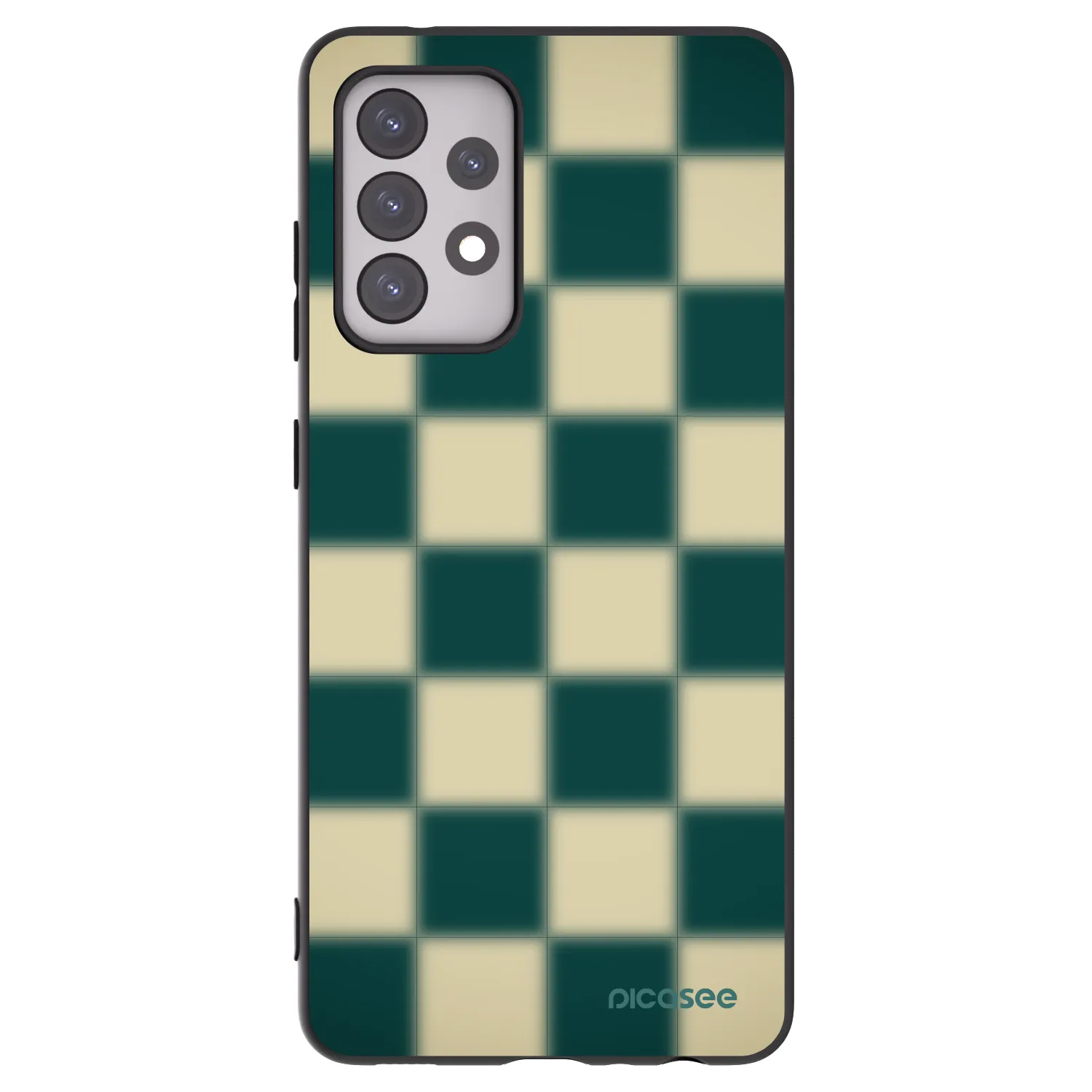 Picasee Samsung Galaxy A52 5G A525F Hülle - Schwarzes Silikon - Shadow Chess
