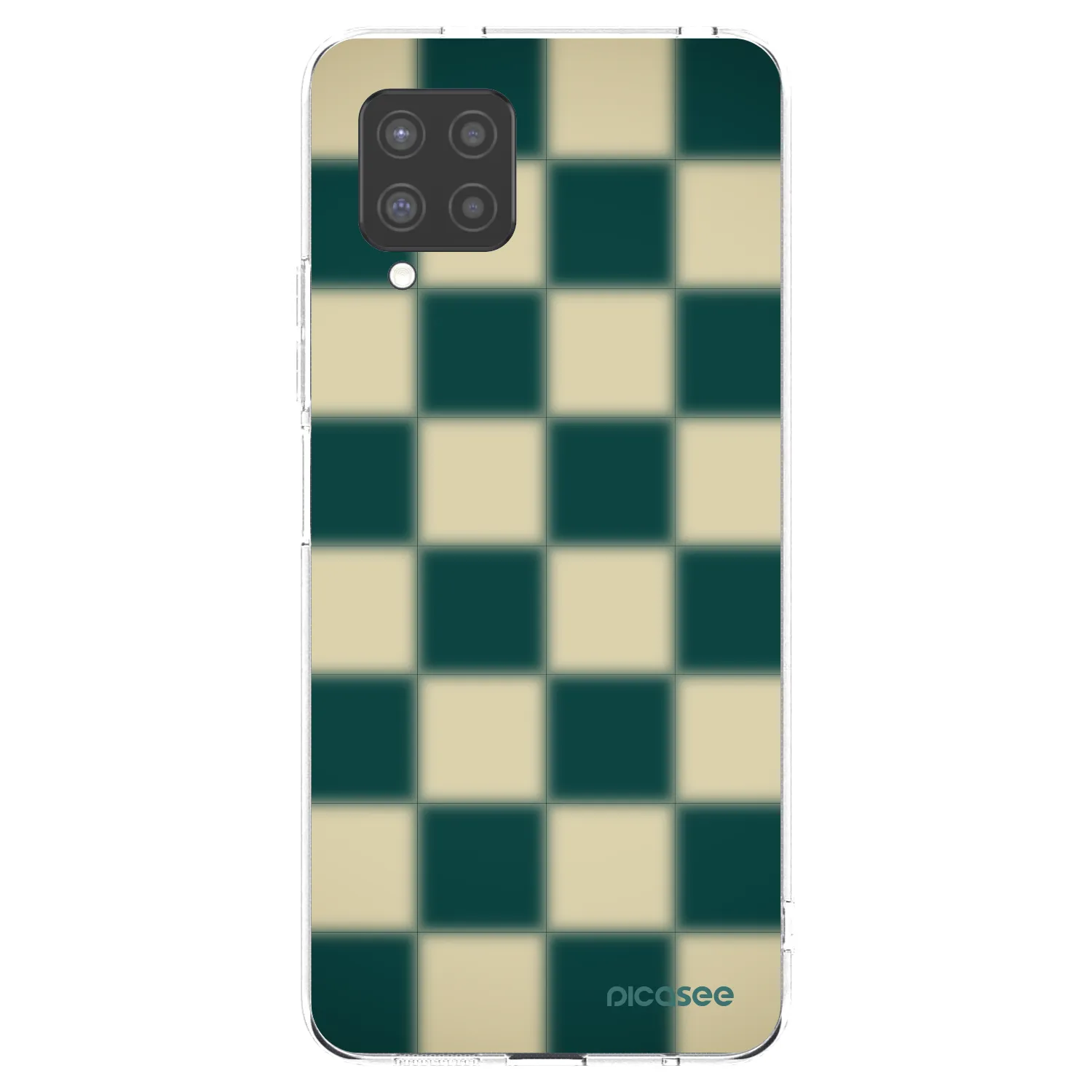 Picasee Samsung Galaxy A42 A426B Hülle - Transparentes Silikon - Shadow Chess
