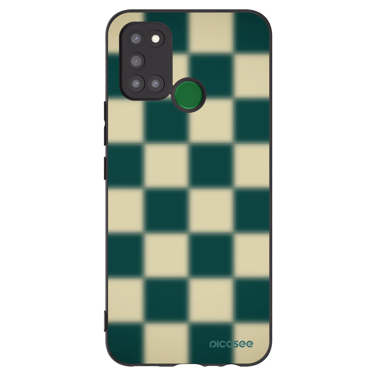 Picasee Realme 7i Hülle - Schwarzes Silikon - Shadow Chess